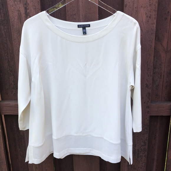 Eileen Fisher Tops - Eileen fisher silk Chiffon tunic